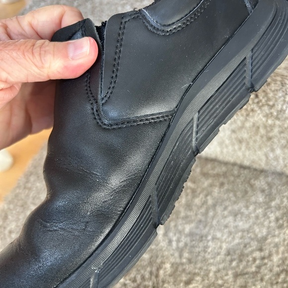 Shoes for Crews Slip and Oil Resistant Black Leather Slip On Shoes. Size 6. - Picture 5 of 12